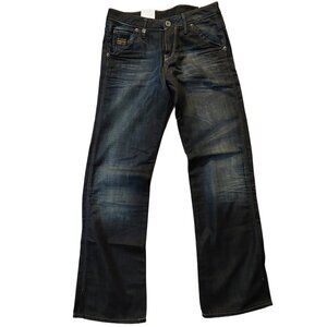 G-Star Raw Midin Loose Wide Leg East Walker Denim Travis Wash Blue Jeans 26 NWT